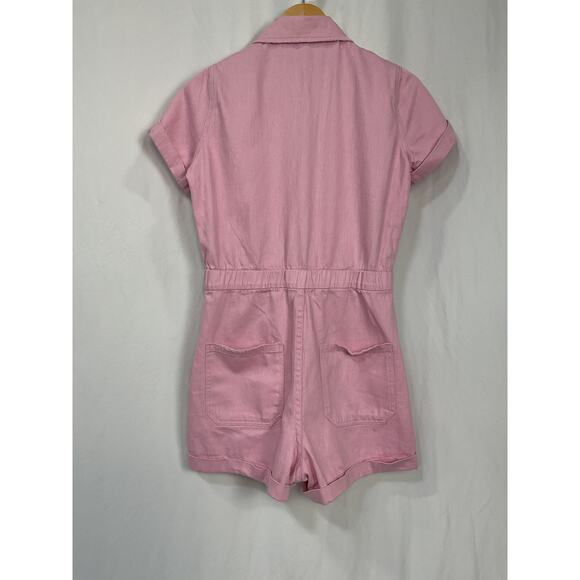 Show Me Your Mumu 'Cannon' Pink Cotton Romper Size M - Picture 3 of 5